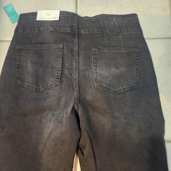 Maurices Black Wide Leg Flare Jeans - Picture 8 of 8